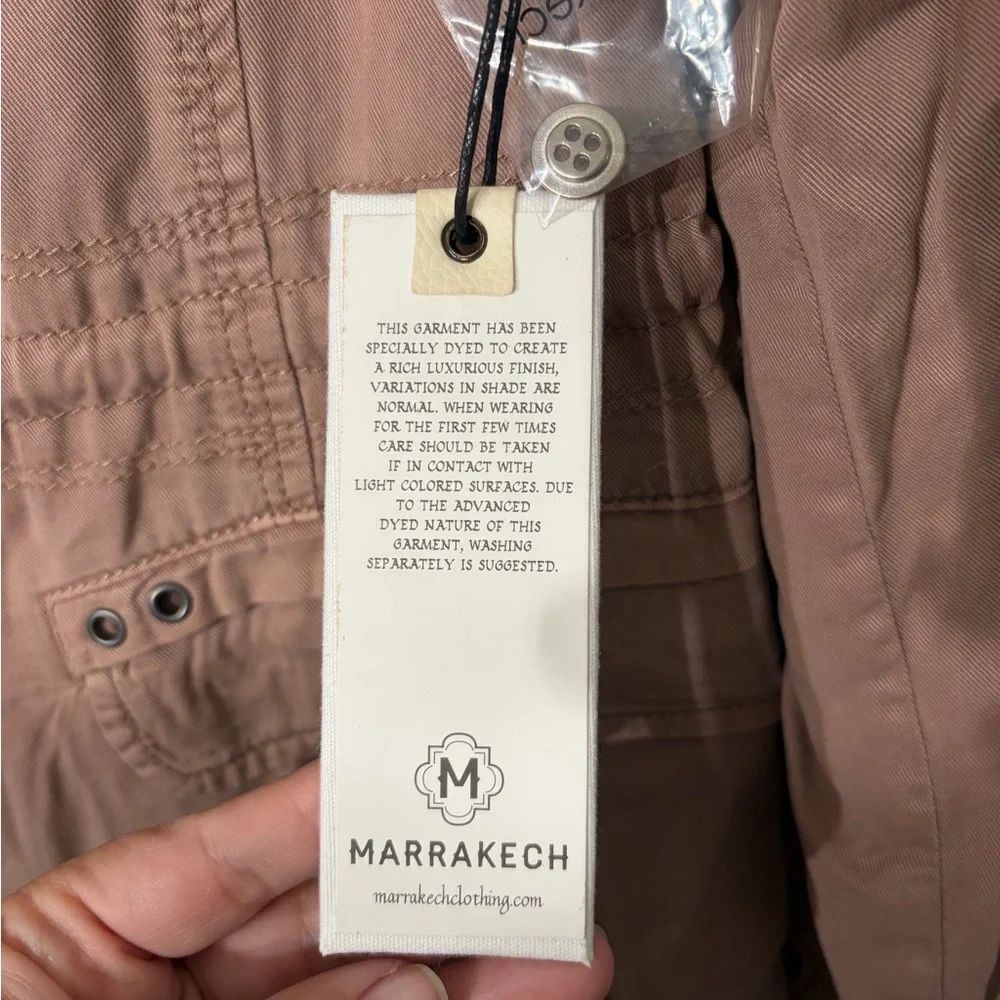 Women's Utility Jacket in Dusty Rose - Picture 5 of 6